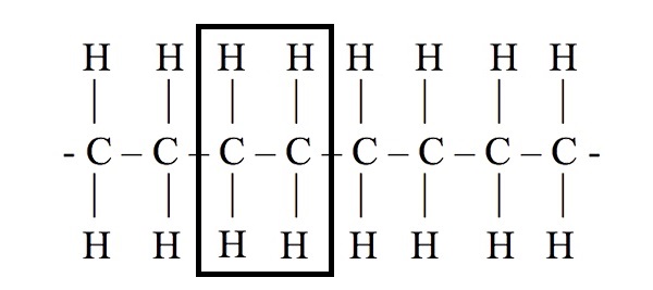 structural formula of polythene